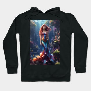 Beautiful Rainbow Colors Mermaid Hoodie